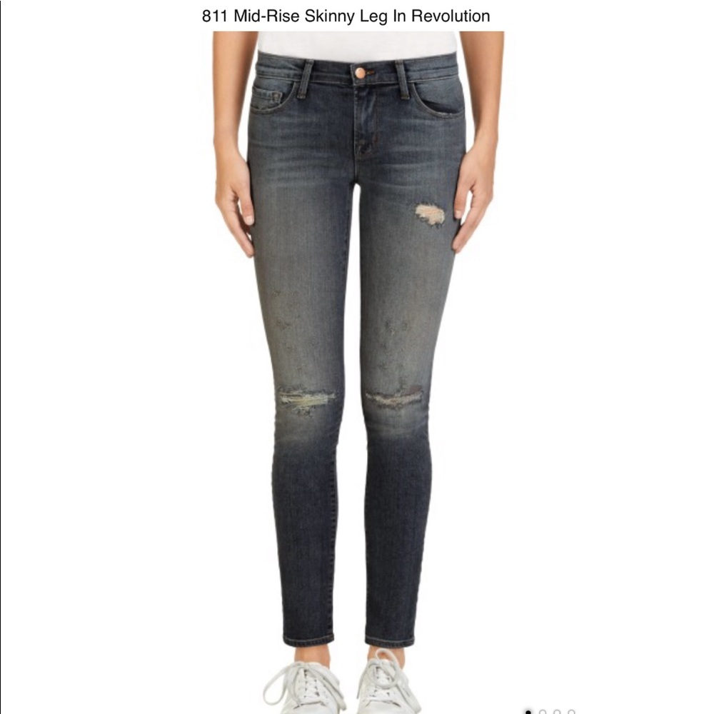 J Brand 811 Mid Rise Skinny Leg in Revolution